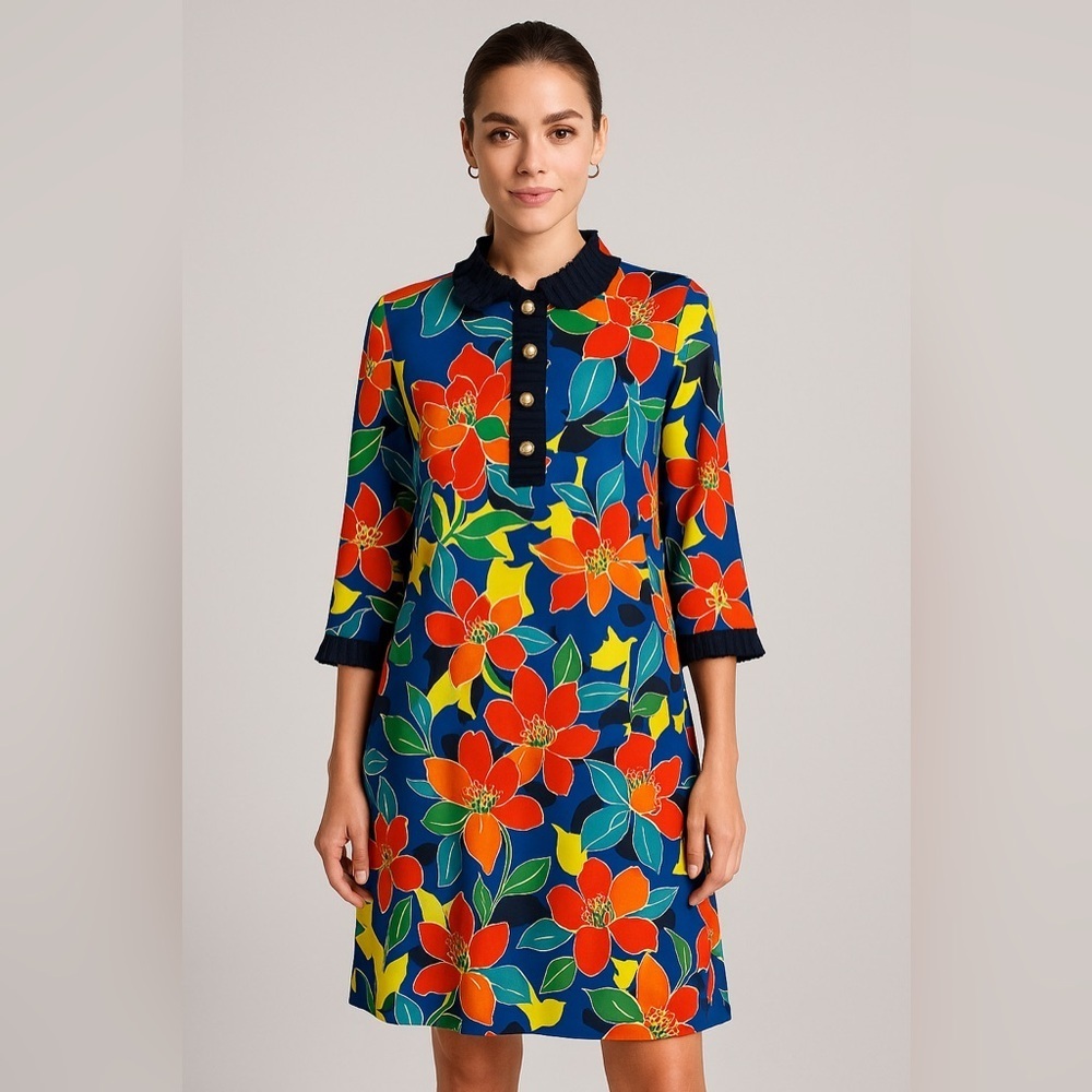 CobyCo Colorful Floral Dress ❤️💙 - Picture 14 of 15